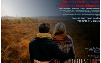 José Miguel Cubillo, presidente de IFFD España, impartirá una conferencia gratuita sobre la toma de decisiones en el matrimonio